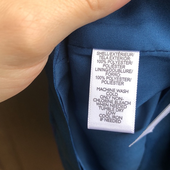 NWT LOFT Two Toned Blue/Purple Striped Dress - Picture 8 of 8